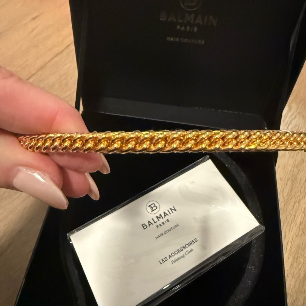 Balmain Gold Chain Hair Accessory - Picture 6 of 8